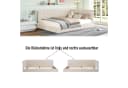 Merax Daybett Polsterbett mit Schlaffunktion Beige Samt Bild 3