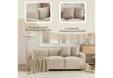 Merax 3-Sitzer Chenille Sofa Beige Modular Bild 3