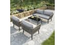 Merax Gartenlounge-Set 4-Sitzer Sofa Sessel Couchtisch Bild 1