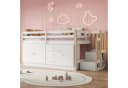 Merax Hochbett Kinderbett 90x200cm mit Stauraum Bild 2