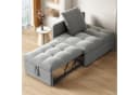Merax Schlafsofa 3-in-1 Verstellbares Multifunktionsbett Leinenstoff Bild 4
