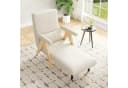 Merax Loungesessel 3-in-1 mit Schlaffunktion Leinen beige Bild 3