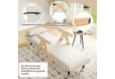 Merax Loungesessel 3-in-1 mit Schlaffunktion Leinen beige Bild 5