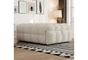 Merax Daybett 2-in-1 Fußhocker Schlafsofa Beige Rosa Grau Bild 3