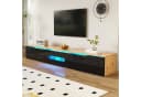 Merax Lowboard TV-Schwarz Hochglanz LED-Beleuchtung Bild 2