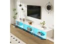 Merax Lowboard 180x35x30 cm Hochglanz TV-Schrank mit LED-Beleuchtung Bild 1