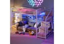 Merax Hochbett 140x200 cm mit LED-Beleuchtung Bild 4