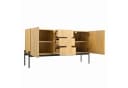 Merax Sideboard mit höhenverstellbaren Einlegeböden und Metallfüßen Bild 4