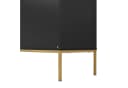Merax Sideboard Schwarz-Gold mit Verstellbaren Regalböden Bild 5