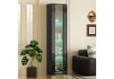 Merax Vitrine Glasvitrine mit LED-Beleuchtung inkl. Fernbedienung Bild 2