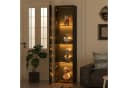 Merax Vitrine Glasvitrine mit LED-Beleuchtung inkl. Fernbedienung Bild 3