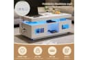 Merax Couchtisch Hochglanz LED-Beleuchtung USB-Ladeanschluss Bild 5
