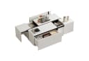 Merax Couchtisch Hochglanz Patchwork-Design 4 Schubladen Bild 2