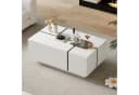 Merax Couchtisch Hochglanz Patchwork-Design 4 Schubladen Bild 3