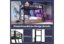 Merax Hochbett mit LED-Beleuchtung 140x200cm Metallbett Bild 5