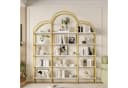 Merax Bücherregal Wolkenform Gold-Weiß 5 Ablagen Bild 1