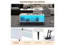 Merax Couchtisch Weiß Höhenverstellbar mit LED Bild 5
