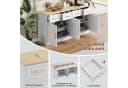 Merax Sideboard Landhausstil 4 Türen 4 Schubladen Weiß Bild 5