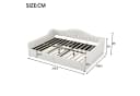 Merax Daybett mit hydraulischem Stauraum und LED-Beleuchtung Beige/Grau Bild 4