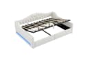 Merax Daybett mit hydraulischem Stauraum und LED-Beleuchtung Beige/Grau Bild 5