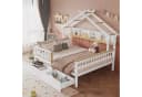 Merax Kinderbett 140x200cm Hausdach Design Bild 2