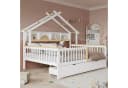 Merax Kinderbett 140x200cm Hausdach Design Bild 3
