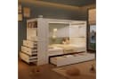 Merax Kinderbett 90x200cm mit Gitter und Lagerschrank Bild 2