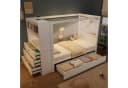 Merax Kinderbett 90x200cm mit Gitter und Lagerschrank Bild 3