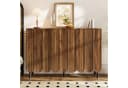 Merax Sideboard in Holzoptik mit Push-to-Open-System, Kommode mit 3 Wellentüren & verstellbaren Regalen Bild 1
