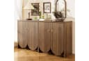 Merax Sideboard in Walnussoptik Kommode mit 4 Türen Bild 2