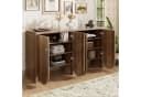 Merax Sideboard in Walnussoptik Kommode mit 4 Türen Bild 5