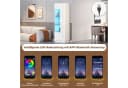 Merax Standvitrine Hochglanz mit LED und App-Steuerung Bild 4