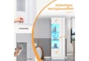Merax Standvitrine Hochglanz mit LED und App-Steuerung Bild 5