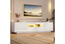 Merax Lowboard Hochglanz Fernsehschrank mit LED-Beleuchtung Bild 2