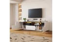 Merax Lowboard Hochglanz Fernsehschrank mit LED-Beleuchtung & App-Steuerung Bild 1