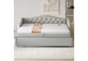 Merax Daybett mit Ausziehbett und USB-Port Grau Bild 4