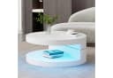 Merax Couchtisch LED Beleuchtung 360° Drehfunktion Bild 1
