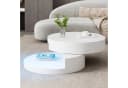 Merax Couchtisch LED Beleuchtung 360° Drehfunktion Bild 2