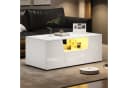 Merax Couchtisch Hochglanz mit LED-Beleuchtung & App-Steuerung Bild 2