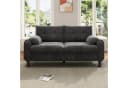 Merax 2-Sitzer Sofa aus Chenille-Stoff, Modulares Sofa, Couch Doppelsofa im skandinavischen Design für Wohnzimmer/Schlafzimmer 1 Teile, Polstersofa mit Armlehne, dicken Kissen & Seitentaschen, 158x80x88.5cm Bild 1