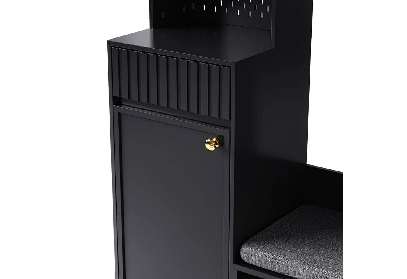 Merax Garderobenset Komplett-Set mit Sitzbank und Schubladen - Bild 4