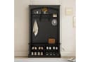 Merax Garderoben-Set mit Bank & Schuhablage, Flurgarderobe mit 3 Haken, offenem Stauraum & verstellbaren Regalböden Bild 1