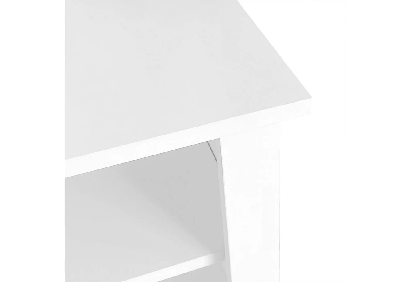 Merax Garderoben-Set mit Bank & Schuhablage, Flurgarderobe mit 3 Haken, offenem Stauraum & verstellbaren Regalböden - Bild 5