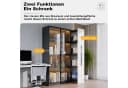 Merax Multifunktionsschrank Glasvitrine LED-Beleuchtung Bild 5