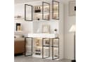 Merax Standvitrine mit LED-Beleuchtung und Stauraum Bild 1