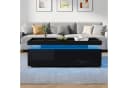 Merax LED-Couchtisch Hochglanz mit App-Steuerung & Schubladen Bild 1
