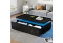 Merax LED-Couchtisch Hochglanz mit App-Steuerung & Schubladen Bild 2