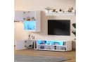 Merax Wohnwand Set TV-Schrank mit LED Hochglanz Bild 1