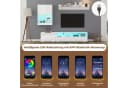 Merax Wohnwand Set TV-Schrank mit LED Hochglanz Bild 4
