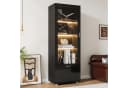 Merax Standvitrine Hochglanz Vitrine mit LED-Beleuchtung Bild 2